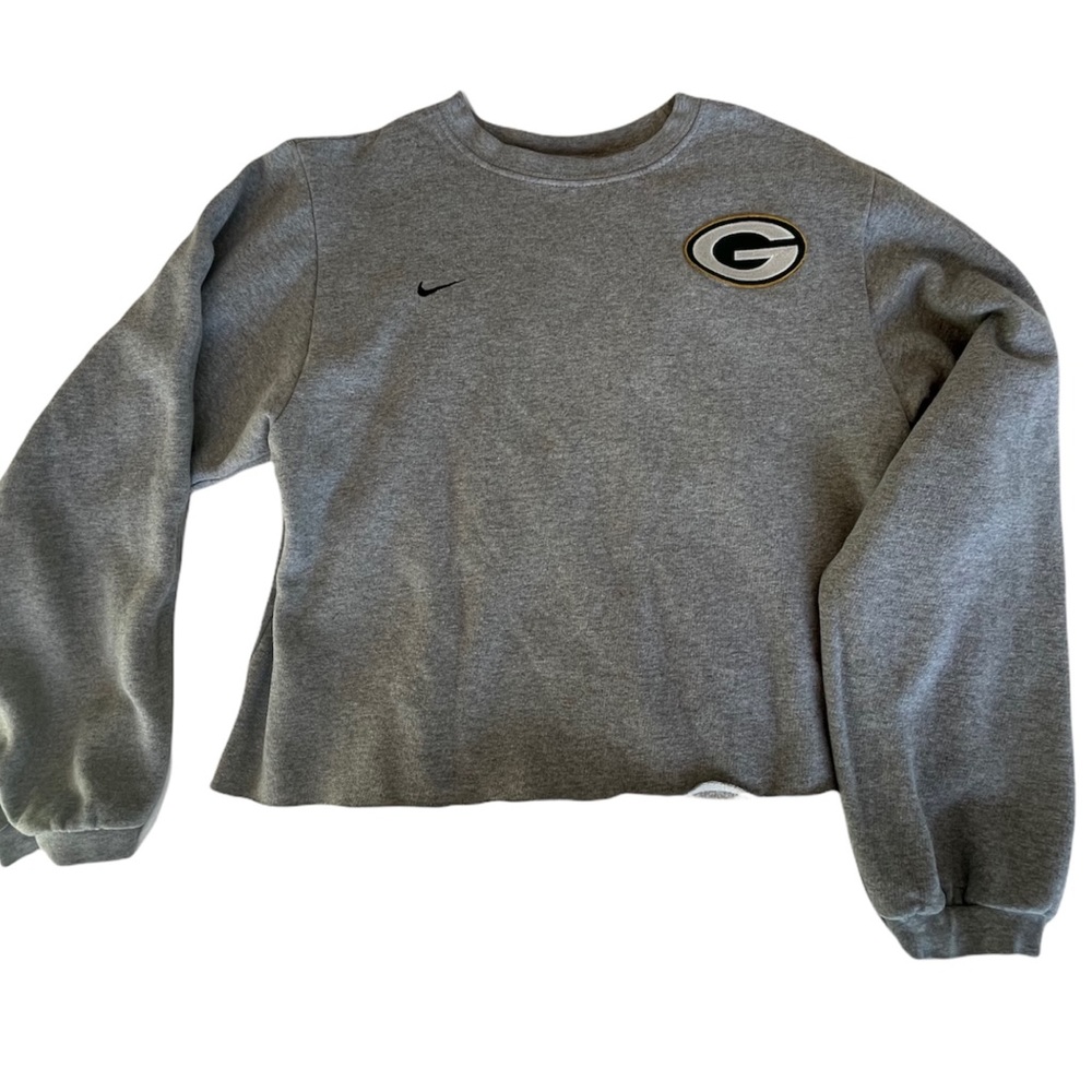 CROPPED GREENBAY PACKERS VINTAGE CREWNECK
